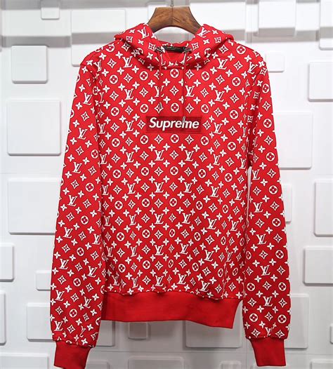 supreme louis vuitton hoodie white|authentic Louis Vuitton supreme hoodie.